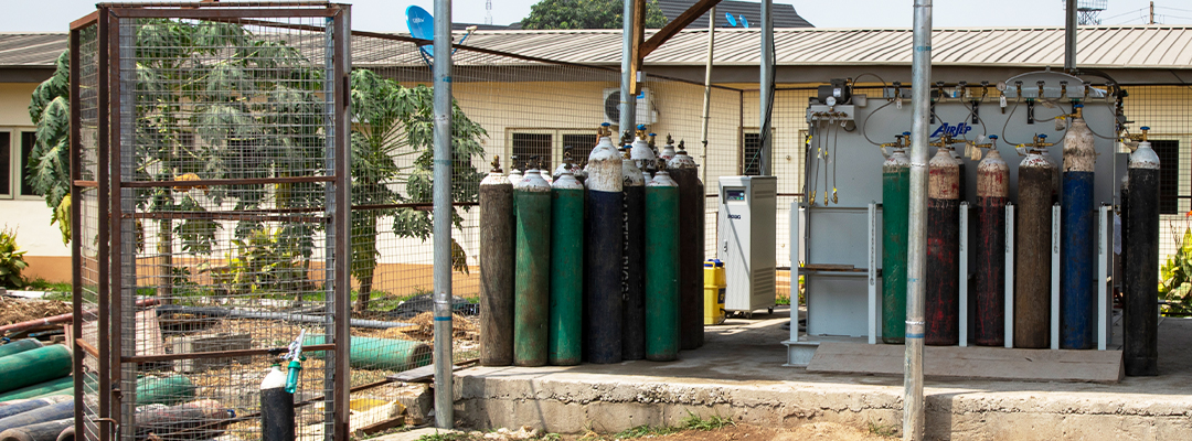 Oxygen tanks in Nigeria