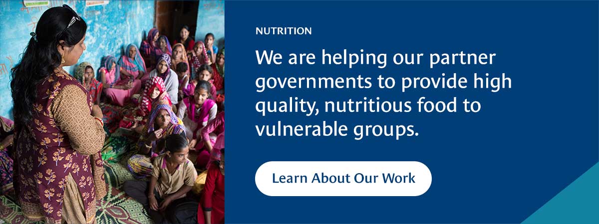 Learn about our work on nutrition