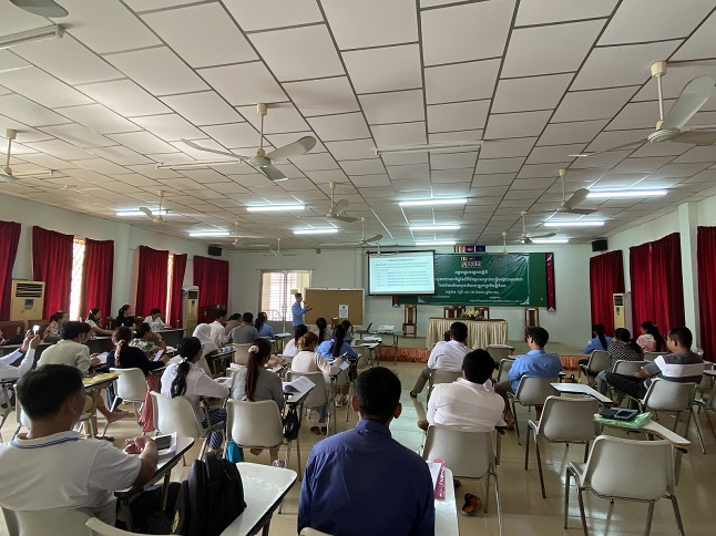 Health workers at an NCD and eyesight screening training in Kampot Province, Cambodia