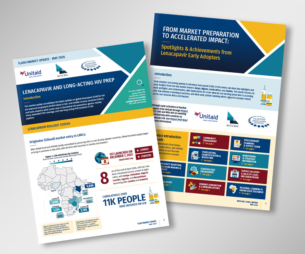 Cover pages of LEN Flash Market Update and Spotlight Memo published in May 2026