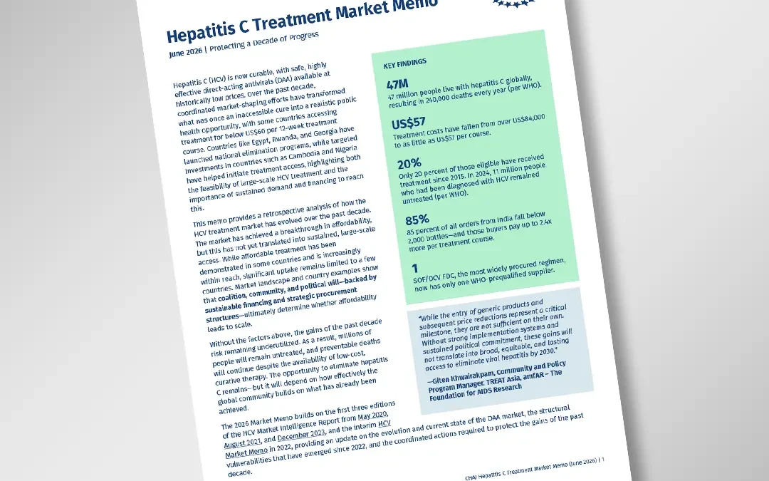 From US$84,000 to US$57: Why affordable hep C treatment still isn’t reaching millions