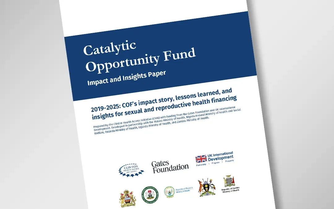 The Catalytic Opportunity Fund: A financing model to accelerate introduction of new and underused SRH products